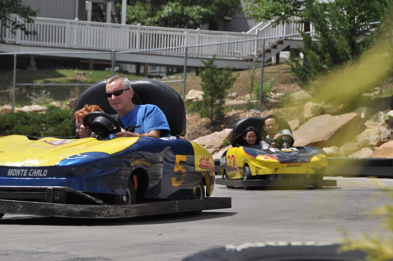 Massanutten go karts family riders 06