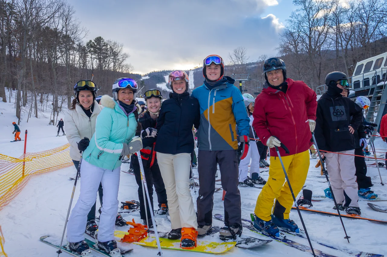 Massanutten ski area general skiers group portrait 31