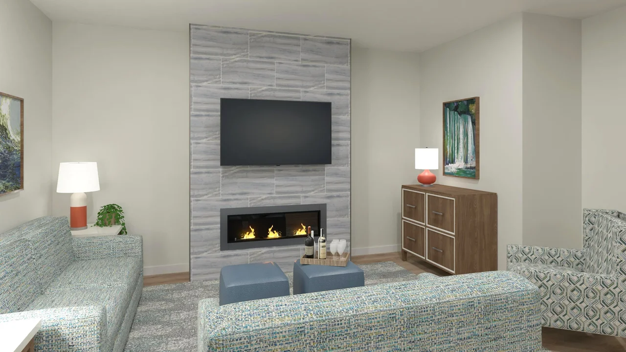 Family Fireplace Suit at ShenandoaH2O hotel