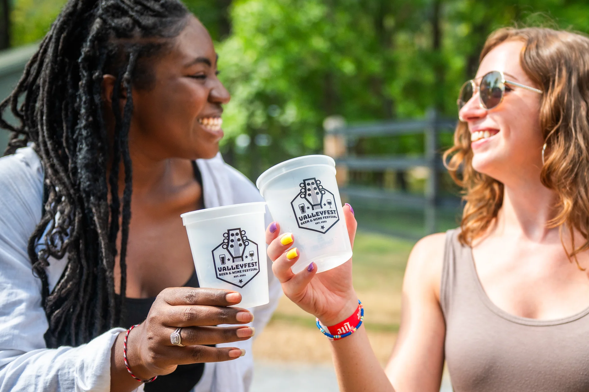 Massanutten valleyfest guests with festival cups
