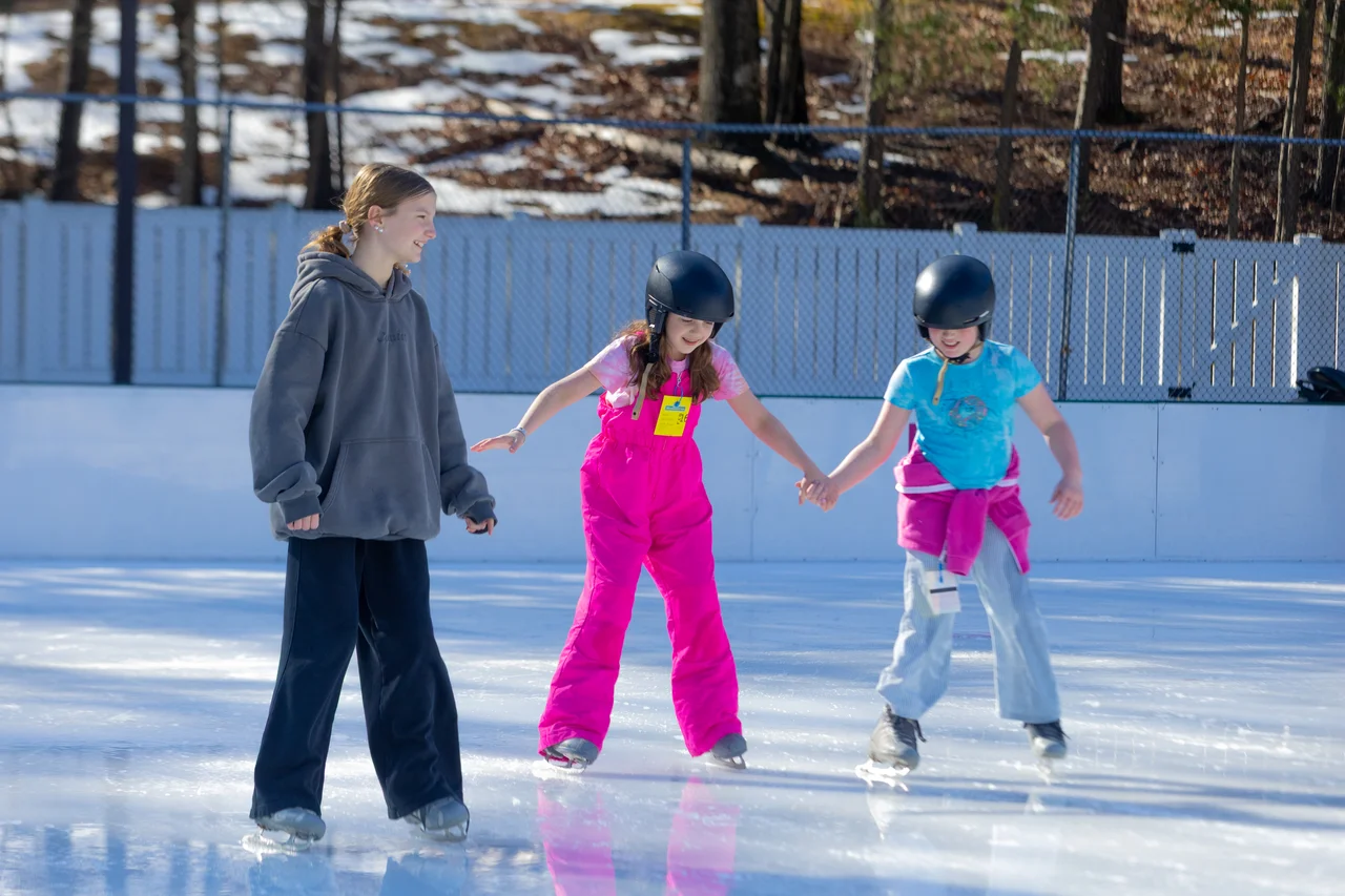 Massanutten ice skating children learning