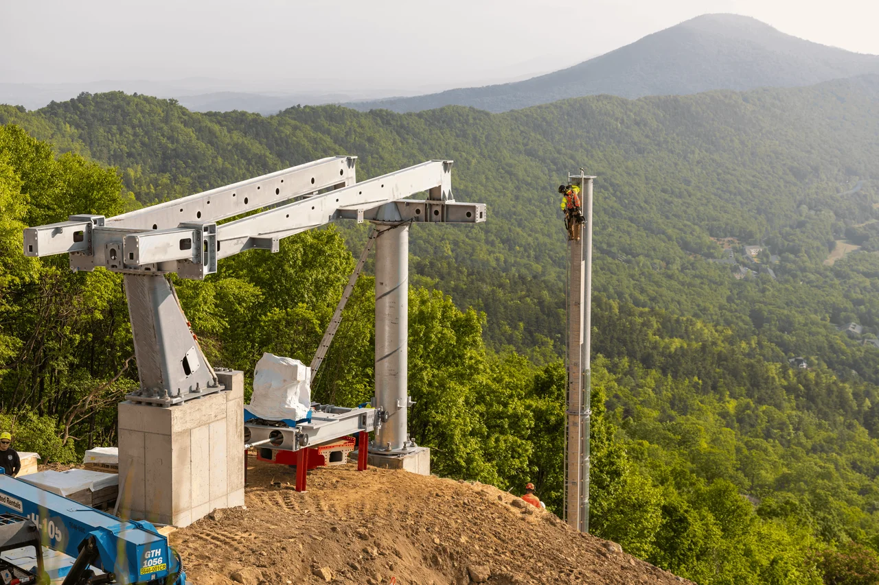 Building Lifts Throwback Photo