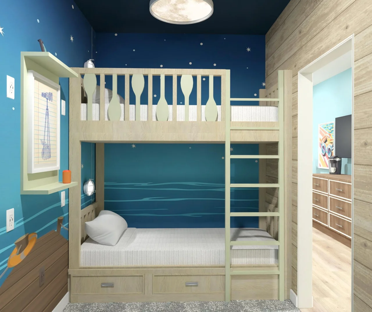 Splashes Bunk Bed Room at ShenandoaH2O