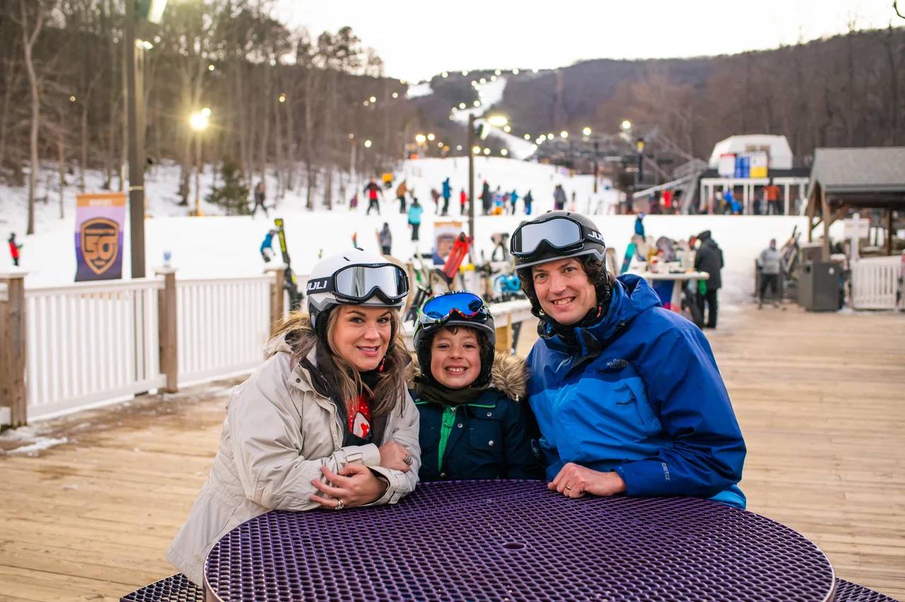 Massanutten base camp family ski dining