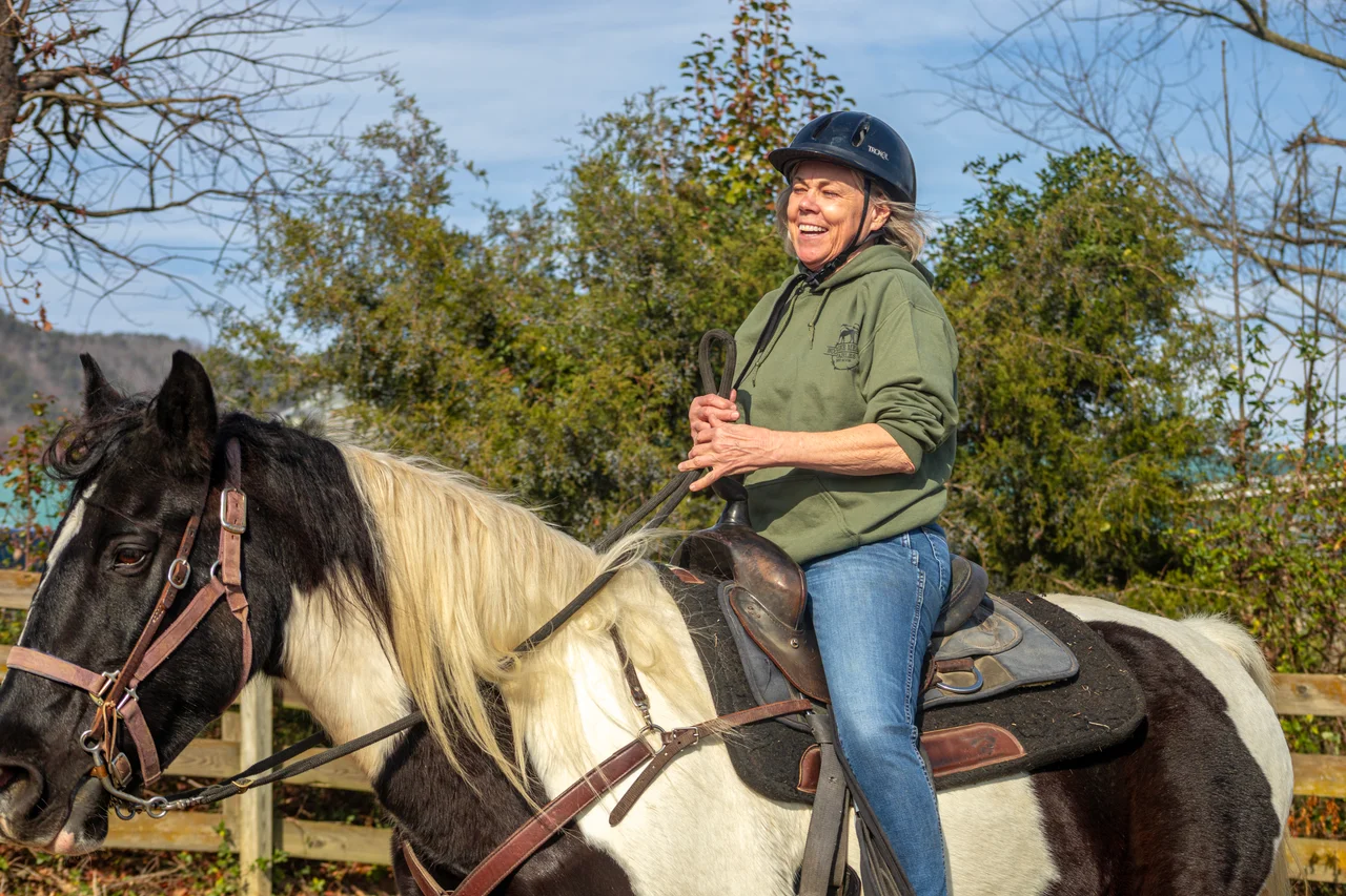 Massanutten horseback riding rider portrait