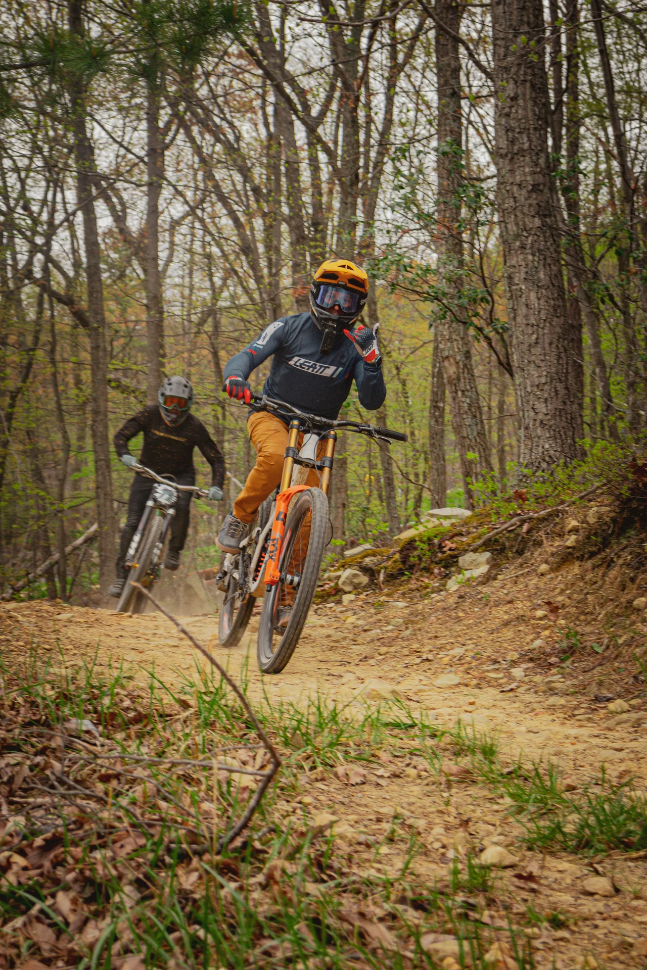 Massanutten mountain biking bike park rocky downhill mountain biker 01