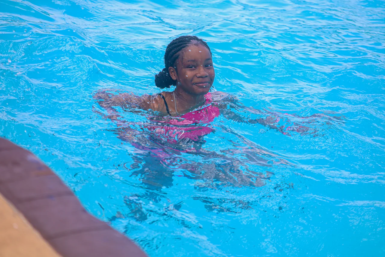Massanutten outdoor waterpark child swimming 21