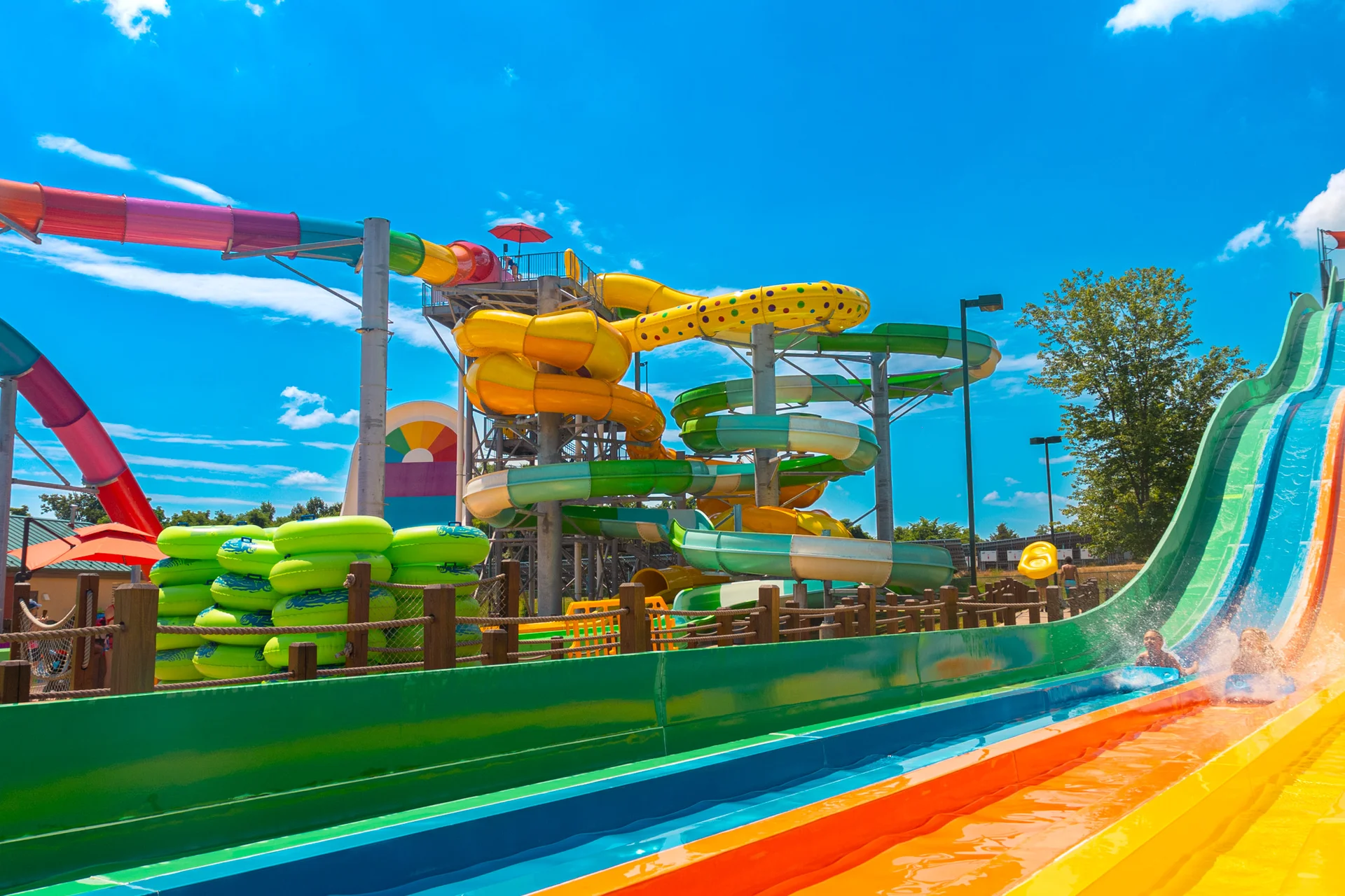 Massanutten outdoor waterpark water slide complex 37