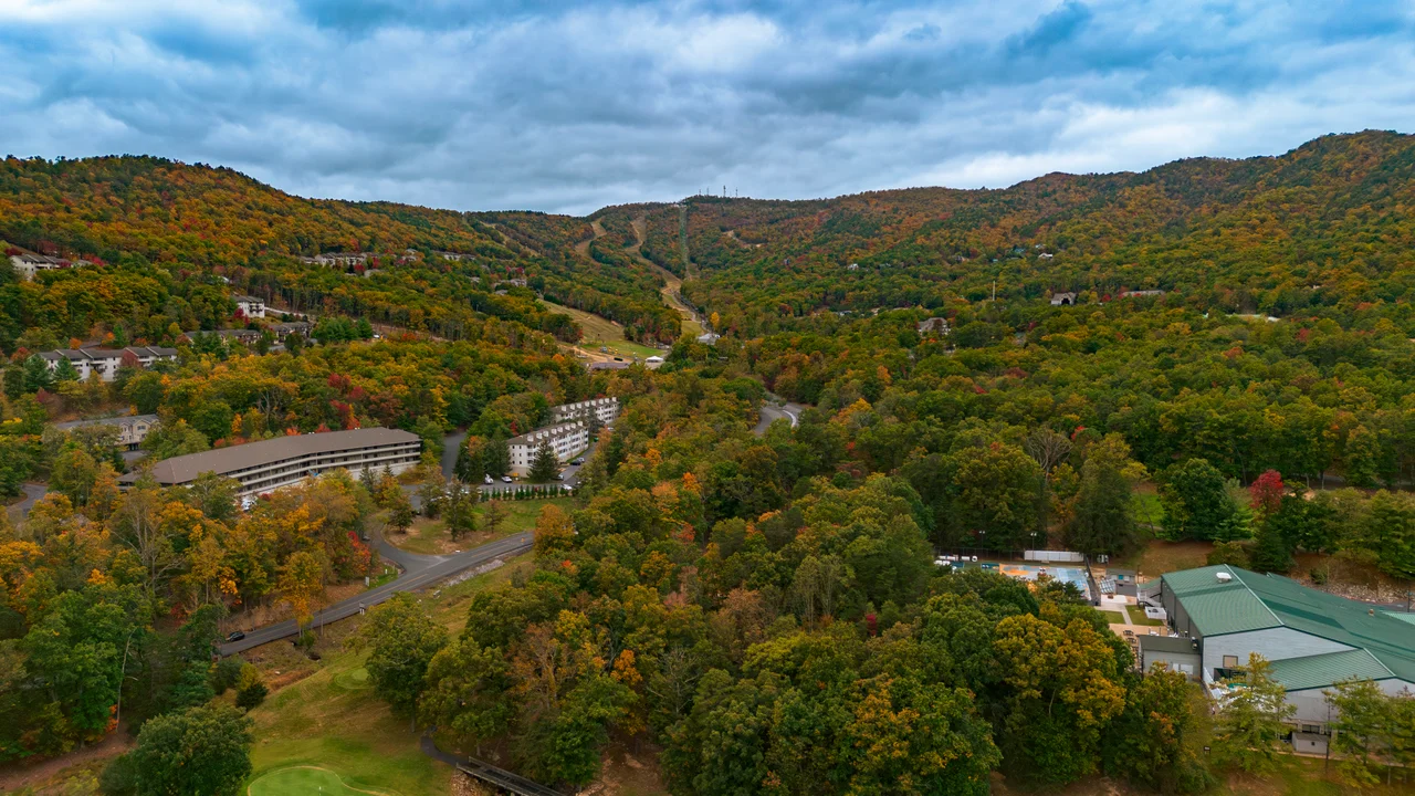 Massanutten scenic fall fall aerial mountain resort 21