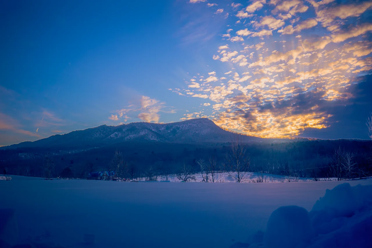 Massanutten scenic winter winter mountain landscape 07