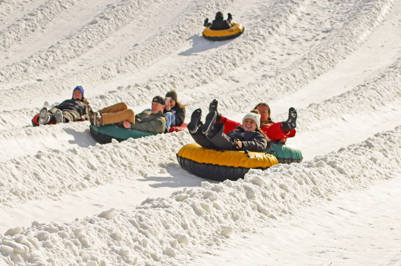 Massanutten snow tubing day group tube ride