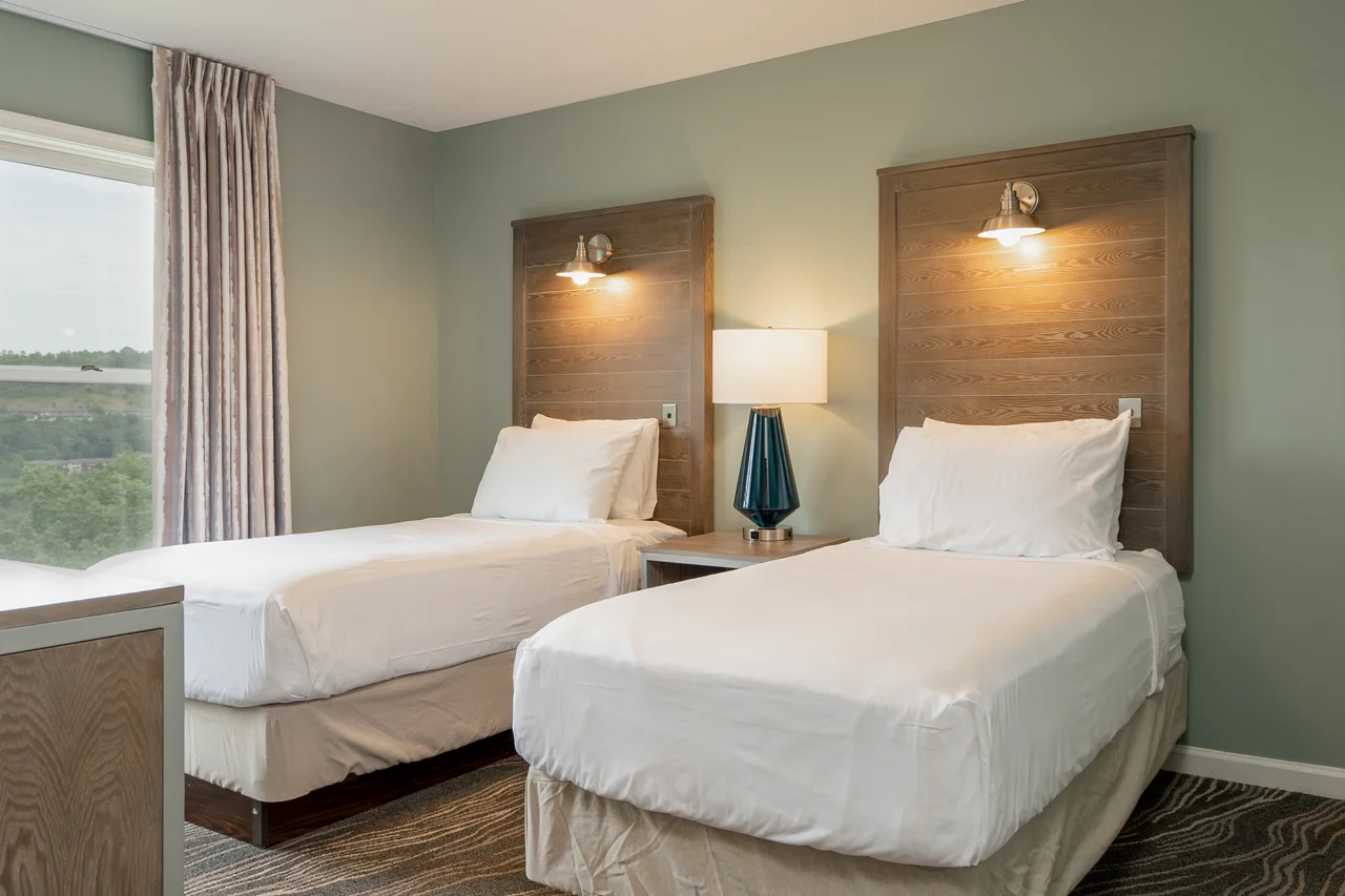 Massanutten summit 459u twin bedroom with mountain view 13
