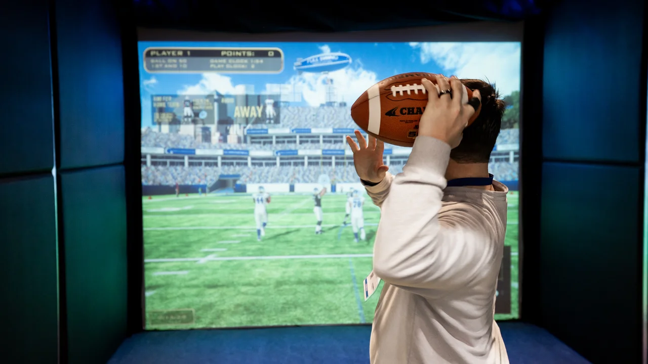 Massanutten topgolf swing suite football simulator experience 03