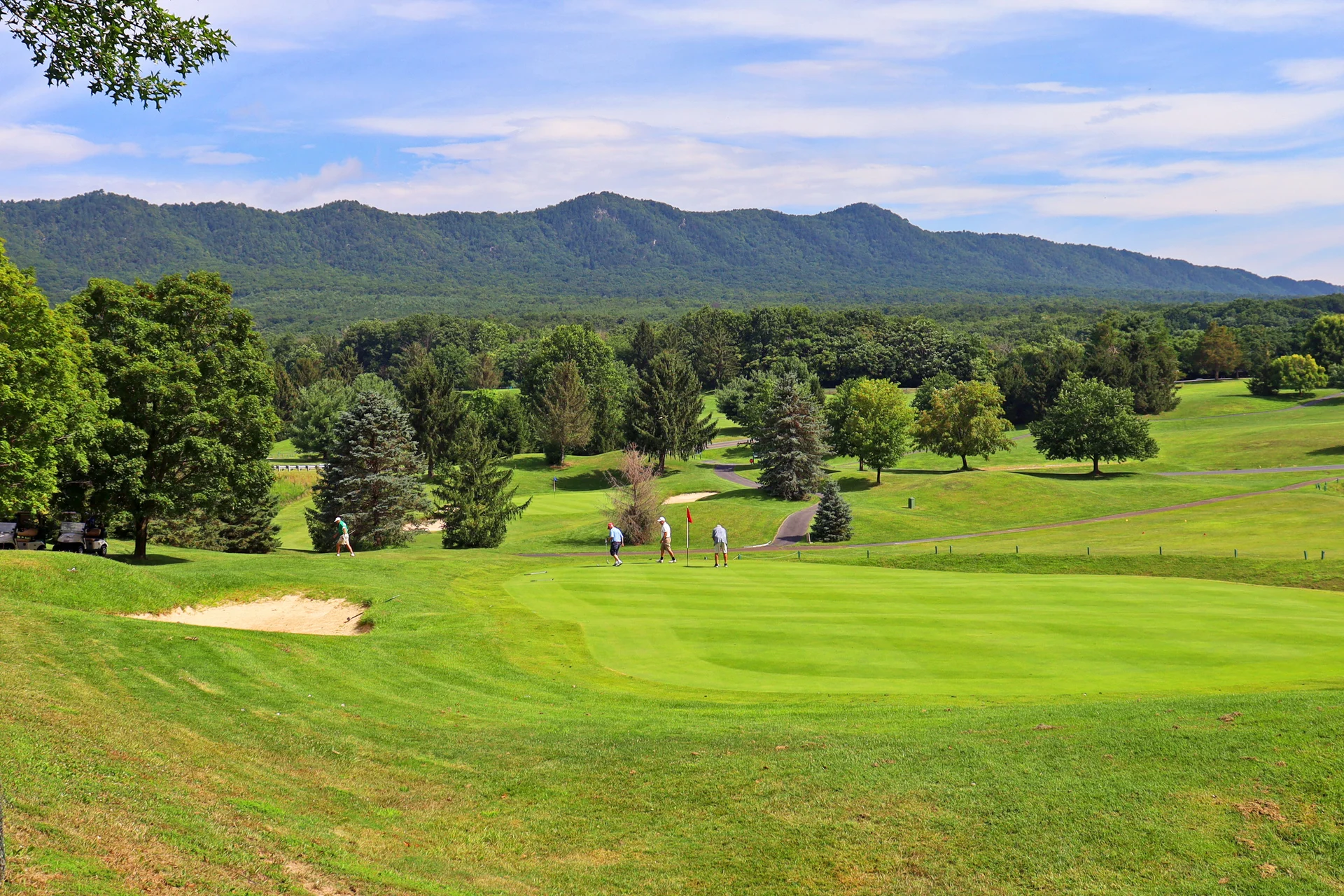Massanutten woodstone meadows golf course mountain view